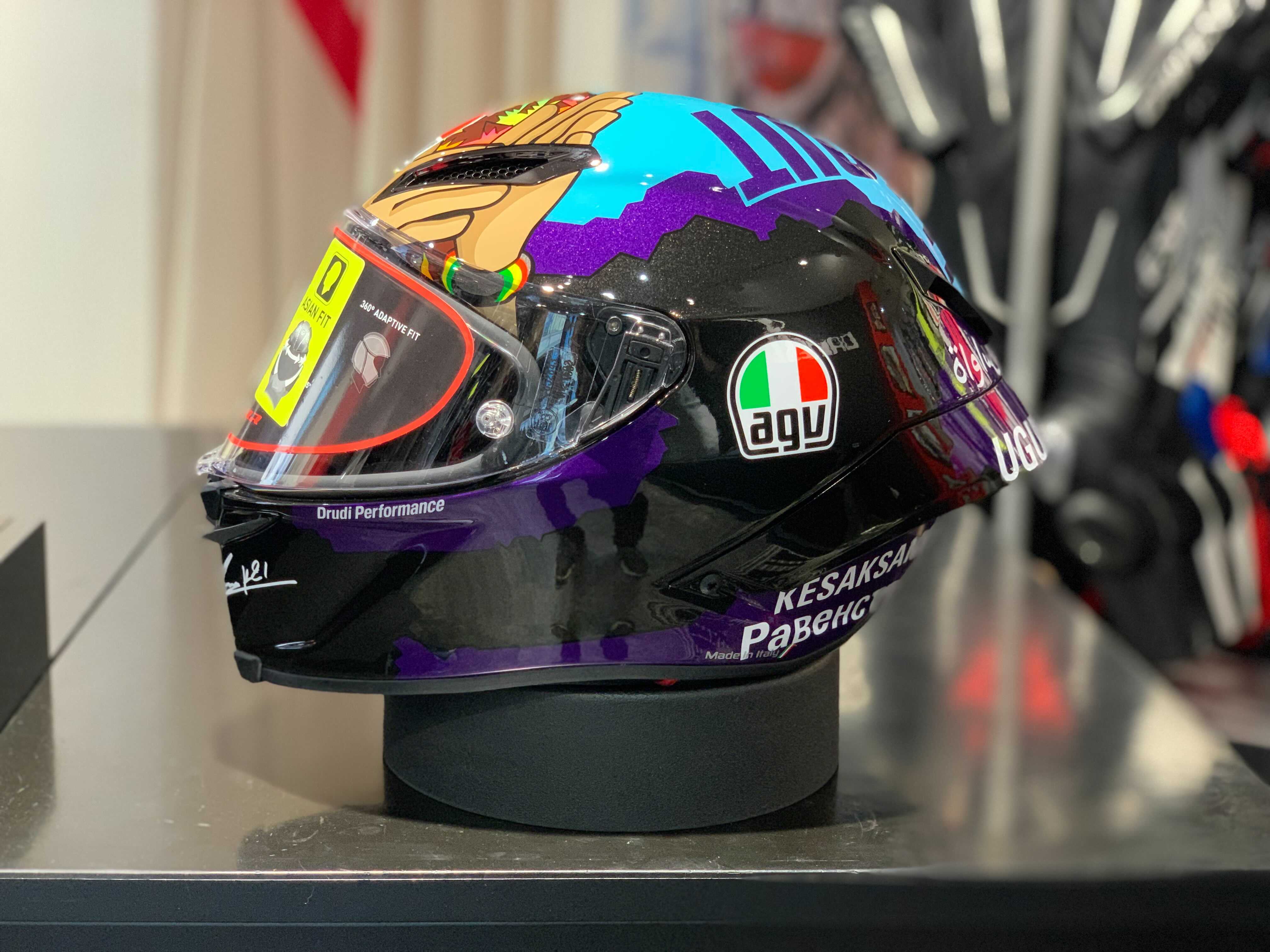 モルビデリ選手の深い思いが詰まったヘルメット『MORBIDELLI MISANO 2020』